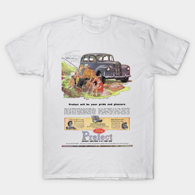 FORD PREFECT - advert T-Shirt by Throwback Motors